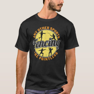 Vintage Schermen Andere Sporten Doelloze Schermer T-shirt