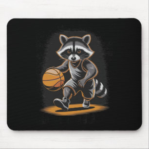 Vintage schets wasbeer praat shoot slam game dunk muismat