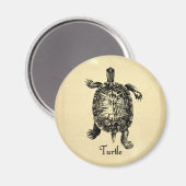 VINTAGE SCHILDPAD MAGNEET (Voorkant / Achterkant)