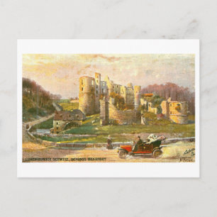 Vintage Schloss Beaufort in Luxemburg Briefkaart