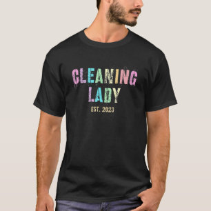 Vintage Schoonmaakster 2023 Conciërge Huishoudelij T-shirt