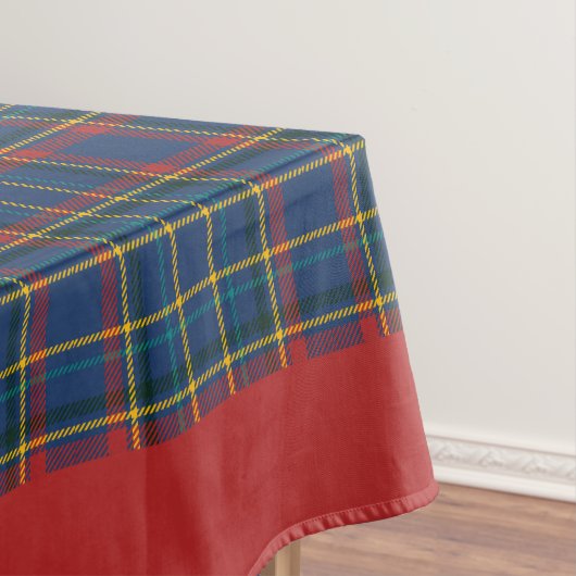 Vintage Schotse ruit in rood en blauw Tafelkleed (Voorbeeld)