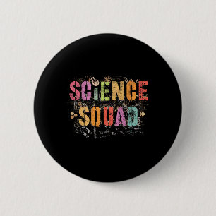Vintage Science Squad Technologie Leraren Team Stu Ronde Button 5,7 Cm