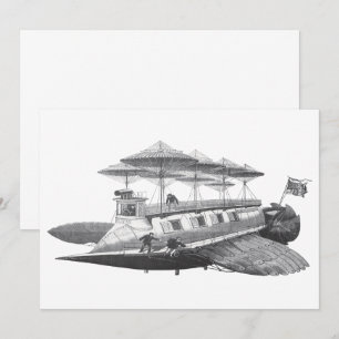 Vintage Sciencefiction Luchtvaartuig Eclipse Uitno Kaart