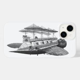 Vintage Sciencefiction Steampunk Luchtschip Eclips Case-Mate iPhone 14 Hoesje