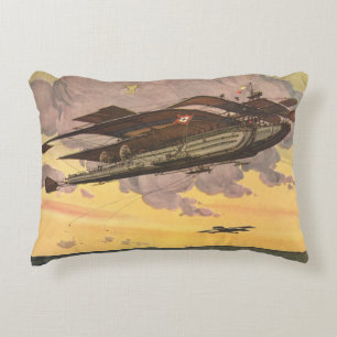 Vintage sciencefiction zweefvliegtuig vliegtuig sc accent kussen
