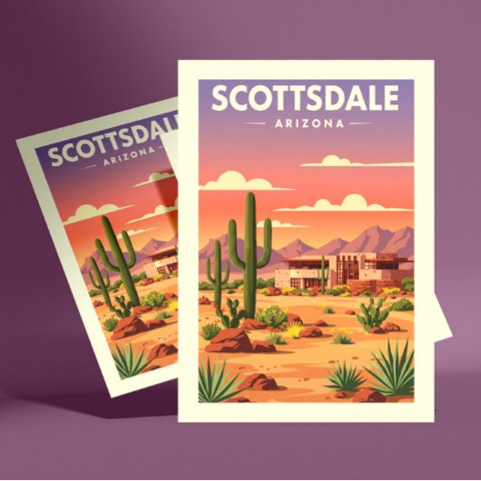 Vintage Scottsdale Arizona Briefkaart