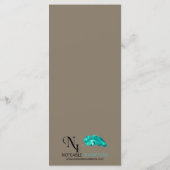 Vintage Sea Animals Beach Wedding Menu (Dos)