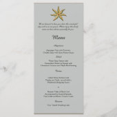 Vintage Sea Animals Beach Wedding Menu (Devant)