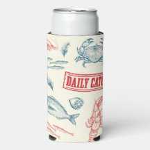 Vintage Seafood Daily Catch Seltzer Blikkoeler