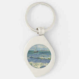 Vintage Seascape bij Les Saintes-Maries-de-la-Mer Sleutelhanger