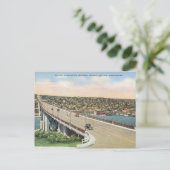 Vintage Seattle Aurora Bridge Briefkaart (Staand voorkant)