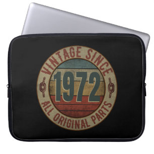 VINTAGE SEDERT 1972 ALLE ORIGINELE ONDERDELEN LAPTOP SLEEVE