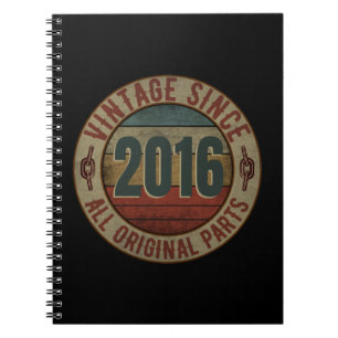 VINTAGE SEDERT 2016 ALLE ORIGINELE ONDERDELEN. NOTITIEBOEK