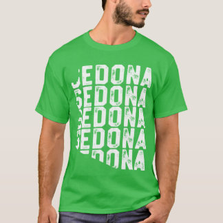 Vintage Sedona Vakantie T-shirt Arizona Staat Geog