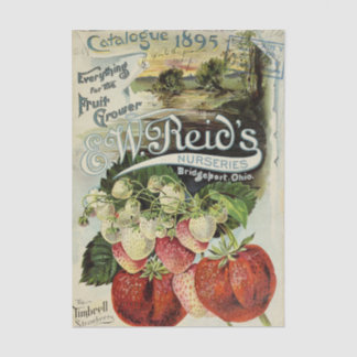 Vintage Seed Catalog, Reid's Nurseries, 1895 Tissuepapier