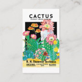 Vintage Seed Packet Étiquette Art Desert Cactus Pl (Dos)