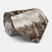Vintage Sepia New York Cravates (Roulé)