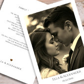 Vintage Sepia Photo Save The Date