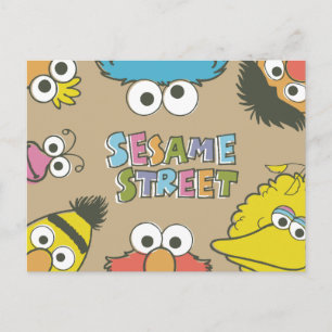 Vintage Sesame Street-vrienden Briefkaart