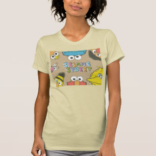 Vintage Sesame Street-vrienden T-shirt
