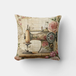 Vintage Sewing Machine Kussen