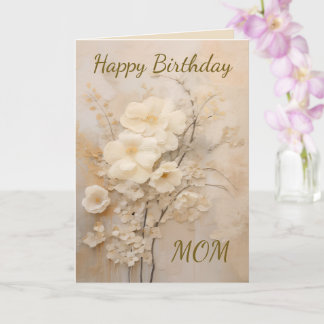 Vintage Shabby Chic Gelukkig Verjaardag Kant Bloem Kaart