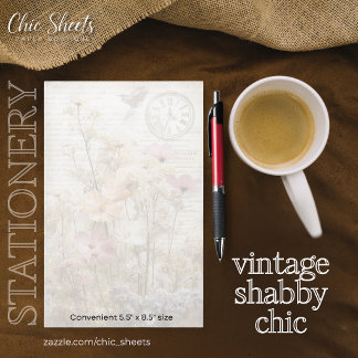 Vintage Shabby Chic ontwerp briefpapier