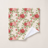 Vintage Shabby Chic Roses Pattern (Gant de toilette)