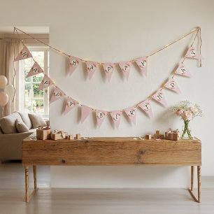 Vintage Shabby Chic Rozen Frame Bunting Vlaggen Vlaggetjes