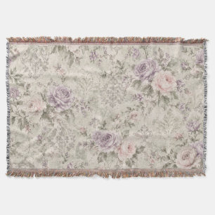 Vintage Shabby Chic Rozen Vierkante Wandklok Deken