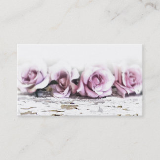 Vintage Shabby Chic Rozen Visitekaartjes