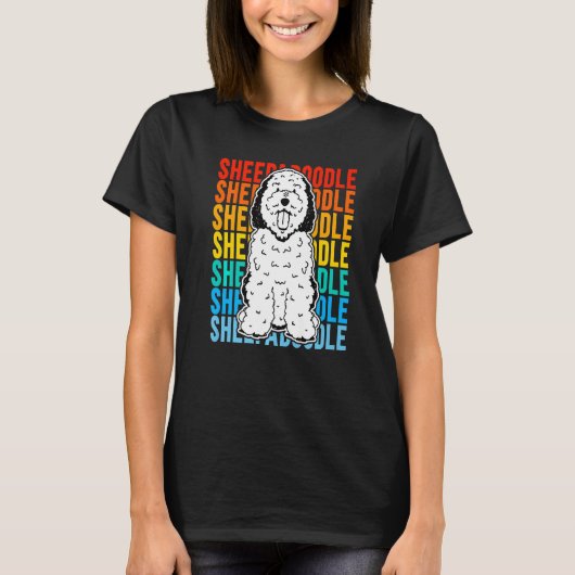 Vintage Sheepadoodle Premium T-shirt (Voorkant)