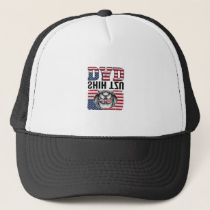 Vintage Shih Tzu Vader Patriottische Hond Shirt On Trucker Pet
