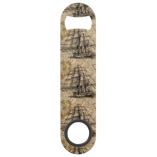 Vintage Ship And Map (Devant)