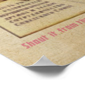 Vintage SHOUT IT Fierté Poster (Coin)