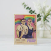 Vintage SHOUT IT Pride Briefkaart (Staand voorkant)