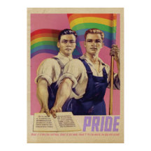 Vintage SHOUT IT Pride Poster