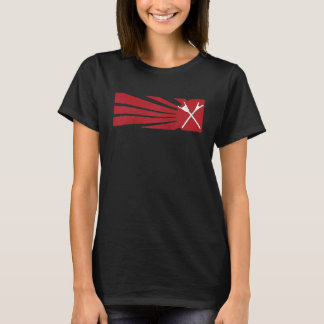 vintage Shuffleboarding voor mannen vrouwen retro T-shirt