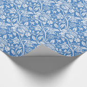 Vintage sierblauw patroon, populair cadeaupapier (Hoek)