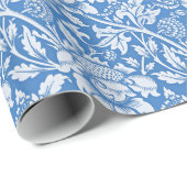 Vintage sierblauw patroon, populair cadeaupapier (Rol Hoek)