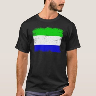 Vintage Sierra Leone-vlag Sierra Leoonse Onafhanke T-shirt