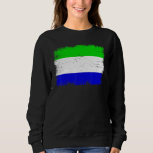 Vintage Sierra Leone-vlag Sierra Leoonse Onafhanke Trui