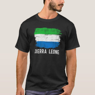 Vintage Sierra Leone-vlag voor Sierra Leonianen T-shirt