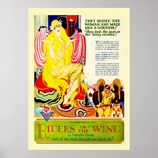 Vintage Silent Film Poster (Voorkant)