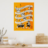 Vintage Silent Film Poster (Keuken)