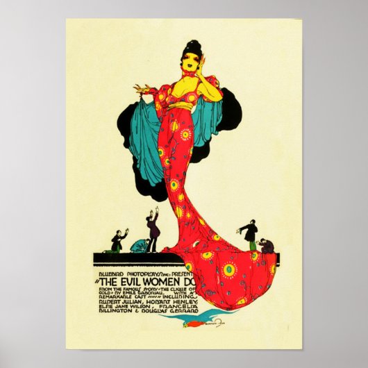 Vintage Silent Film Poster (Voorkant)