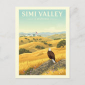 Vintage Simi Valley California Briefkaart (Voorkant)