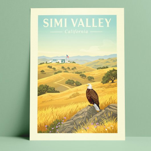 Vintage Simi Valley California Briefkaart