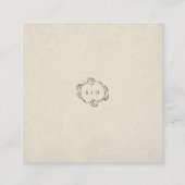 Vintage Simple Elegant Wedding Invitation Card (Dos)